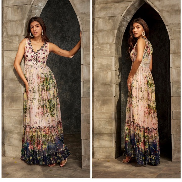 Anthropologie Dresses & Skirts - Anthropologie Bhanuni By Jyoti Carson Multicolor Tiered Maxi Dress